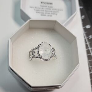 Bomb Party Ring Size 9 Elegant Silver Women's Ring